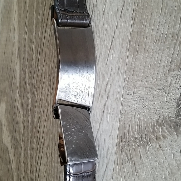 Worth, Alligator Embossed Leather Belt. - Picture 2 of 10